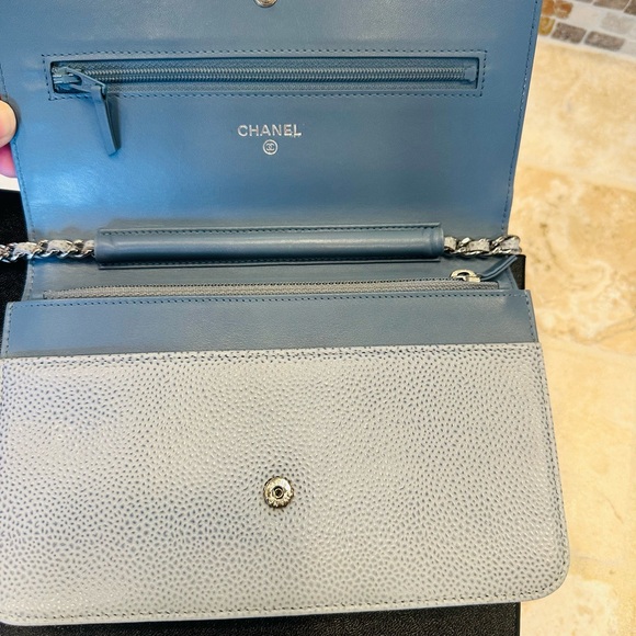 CHANEL
Light Blue Caviar Leather Timeless WOC Clutch Bag - Picture 2 of 16